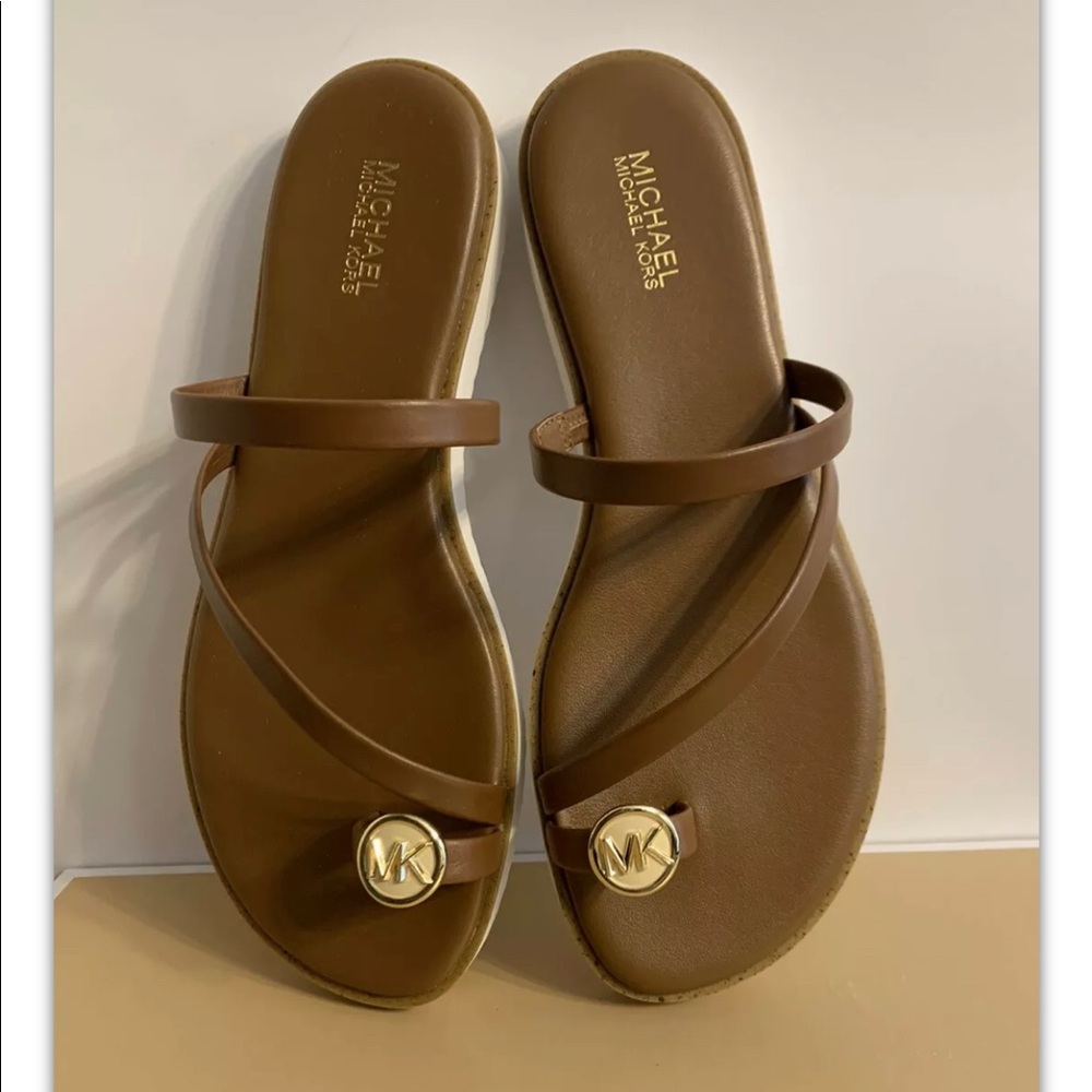 Brand New Michael Kors Letty Toe Ring Sandals - Picture 11 of 11